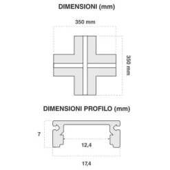 Profiléxintégré en aluminium pour bandes LED dans plaque de plâtre dissimulée