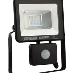 Projecteur à LED extra plat avec détecteur 10W IP65 6500K Dim. 121.6x231.3x44.5mm