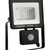 Projecteur à LED extra plat avec détecteur 10W IP65 6400K Dim. 186x150x62mm