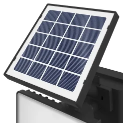 Projecteur à piquer solaire LED intégré à détection Davern 400lm IP65 noir Goodhome