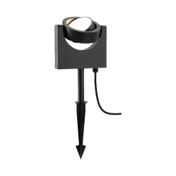 Projecteur de jardin LED Swivea IP44 183x534mm 3000K 8W 460lm 230V Anthracite Aluminium