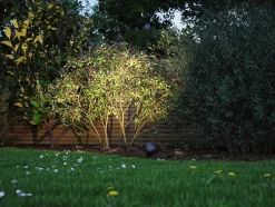 Projecteur de jardin LED Smart Home Zigbee 3.0 Kikolo IP65 90mm RGBW+ 6,2W 440lm 230V Anthracite Matière plastique Aluminium