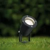 Projecteur de jardin LED IP65 rond 92mm 3000K 3,5W 230lm 230V 38 Noir Aluminium