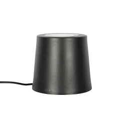 Projecteur de jardin moderne noir rond IP65 AR111 - Lennard