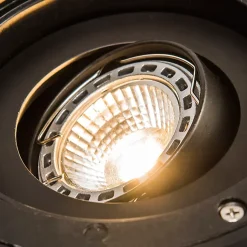 Projecteur de jardin moderne en acier orientable IP65 - Delux