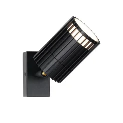 Projecteur de plafond extérieur design noir IP44 - Boris