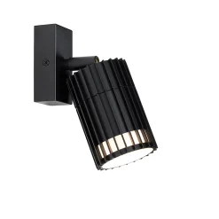 Projecteur de plafond extérieur design noir IP44 - Boris