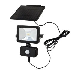 Projecteur d'extérieur solaire LED à detecteur de mouvement Tunnbrod noir IP44 600lm
