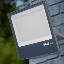 Projecteur Extérieur GRIS 50W IP65 - Blanc Chaud 2300K - 3500K - SILAMP