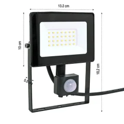 Projecteur extérieur LED avec détecteur de mouvement - 1600 lumens - IP65