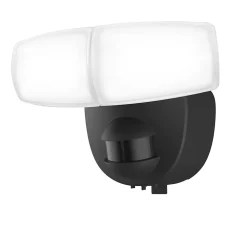 Projecteur extérieur mural à détecteur de mouvement noir blanc froid 400lm IP65