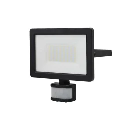 Projecteur LED à détection Lucan 3000lm 30W IP65 GoodHome noir