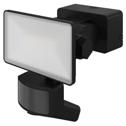 Projecteur LED à détection Davern 1000lm 10W IP65 GoodHome noir