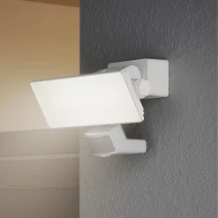 Projecteur LED à détection Davern 3000lm 30W IP65 GoodHome blanc