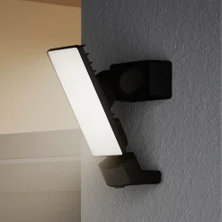 Projecteur LED à détection Davern 2000lm 20W IP65 GoodHome noir