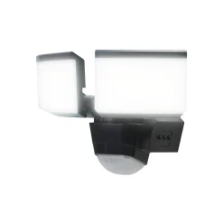 Projecteur LED à détection Security 2X10W 1600lm 20W IP44 GoodHome gris anthracite