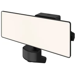 Projecteur LED à détection Davern 5000lm 50W IP65 GoodHome noir