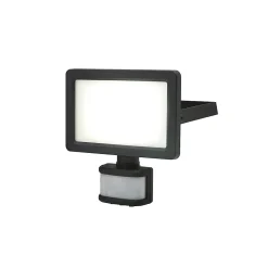 Projecteur LED à détection Lucan 2000lm 20W IP65 GoodHome noir