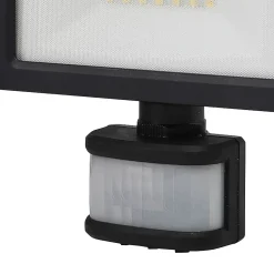 Projecteur LED à détection Lucan 2000lm 20W IP65 GoodHome noir
