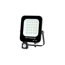 Projecteur LED avec Detecteur Noir 20W étanche IP65 1800lm Blanc Naturel 4500K