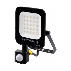 Projecteur LED avec Detecteur Noir 20W étanche IP65 1800lm Blanc Naturel 4500K