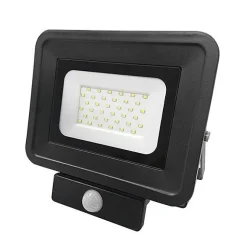 Projecteur Led avec détecteur infrarouge 20W noir - Optonica