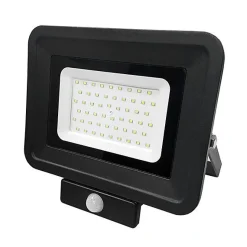 Projecteur Led avec détecteur infrarouge 50W noir - Optonica