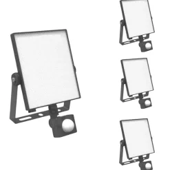 Projecteur LED Connecté WiFi RGBW 20W IP44 avec Détecteur de Mouvement (Lot de 4) - SILAMP