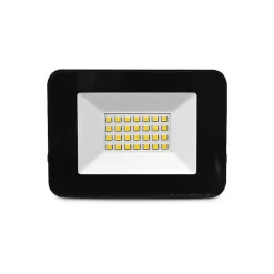 Projecteur LED Extérieur - Plat Noir - 20W 6000K - IP65 - 1600lm