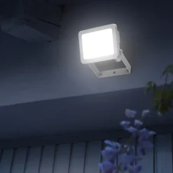 Projecteur LED extérieur blanc IP65 1150lm 10W GoodHome, Lucan