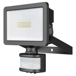 Projecteur LED extérieur détecteur de mouvement noir IP65 2300lm 20W GoodHome, Lucan