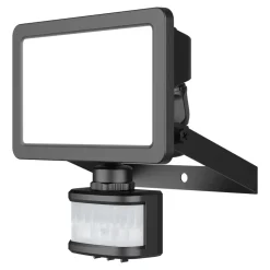 Projecteur LED extérieur détecteur de mouvement noir IP65 2300lm 20W GoodHome, Lucan