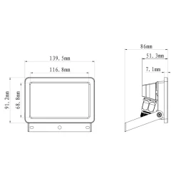 Projecteur LED extérieur noir IP65 2300lm 20W GoodHome, Lucan