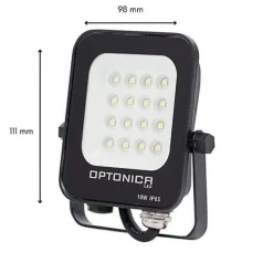Projecteur LED Extérieur SMD 10W IP65 Noir (Pack de 10) - Blanc Chaud 2300K - 3500K - SILAMP