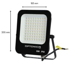 Projecteur LED Extérieur SMD 50W IP65 Noir - Blanc Chaud 2300K - 3500K - SILAMP