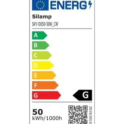 Projecteur LED Extérieur 50W IP65 No Flicker - BLEU GRIS - Blanc Neutre 4000K - 5500K - SILAMP