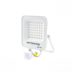 Projecteur LED Extérieur 30W IP65 BLANC avec Détecteur de Mouvement Crépusculaire - Blanc Froid 6000K - 8000K - SILAMP