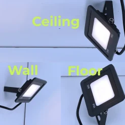 Projecteur LED Extérieur 20W IP65 Étanche 2100Lm 6000K Blanc Froid Idéal pour Maison Garage Patio Terrasse et Jardin