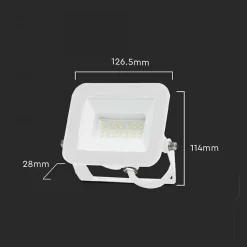 Projecteur LED Extérieur 20W IP65 Garantie 5 ans BLANC - Blanc Froid 6000K - 8000K - SILAMP