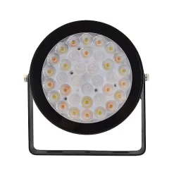 Projecteur LED Extérieur 15W RGB + Blanc IP66 Noir Télécommande
