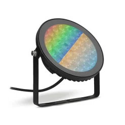 Projecteur LED Extérieur 15W RGB + Blanc IP66 Noir Télécommande