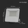 Projecteur LED Gris 100W 185lm/W - Blanc Froid 6000K - 8000K - SILAMP
