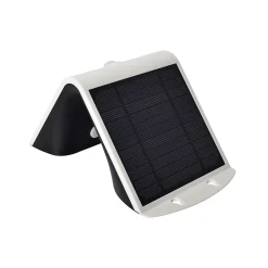 Projecteur Led Mural Batterie lithium 2 Ah - 3.7 V Solaire NOIR Détecteur de mouvements 3.2W 400 Lm ASLO