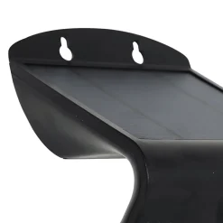 Projecteur Led Mural Batterie lithium 2 Ah - 3.7 V Solaire NOIR Détecteur de mouvements 3.2W 400 Lm ASLO