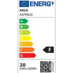 Projecteur LED portable 20W 1800Lm 6500K Extérieur/Intérieur IP65 ASLO