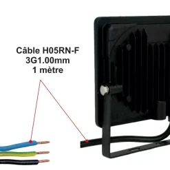 Projecteur LED pro haute puissance 400W 54000lm 135lm/W 4000K IP65 - câble 1M - garantie 5 ans