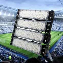 Projecteur LED Puissant Industriel 200W IP65 Noir - Blanc Froid 6000K - 8000K - SILAMP