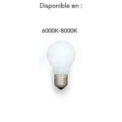 Projecteur LED Puissant Industriel 200W IP65 Noir - Blanc Froid 6000K - 8000K - SILAMP
