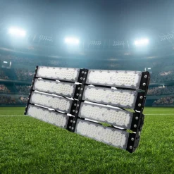 Projecteur LED Puissant Industriel 400W IP65 Noir - Blanc Froid 6000K - 8000K - SILAMP