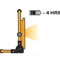 Projecteur LED rechargeable 30W 1200Lm 6000K Extérieur/Intérieur 3 modes Autonomie 4-12h ASLO